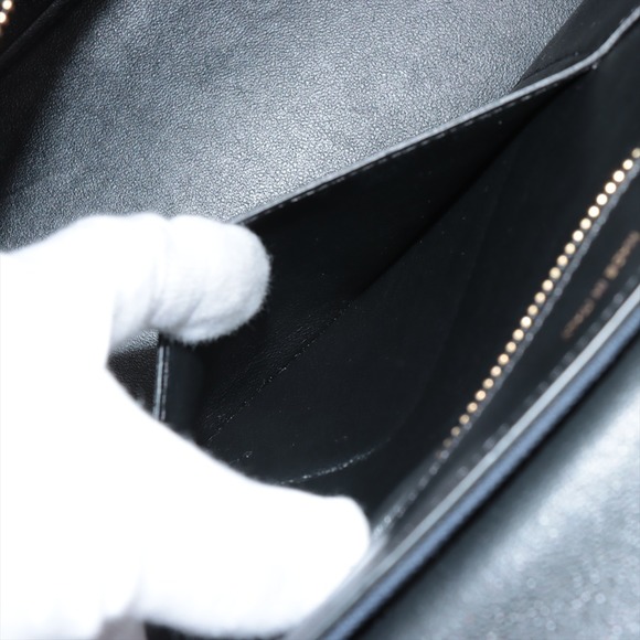 CELINE Trapeze Leather x Canvas Shoulder Bag Tote Handbag - Picture 9 of 14